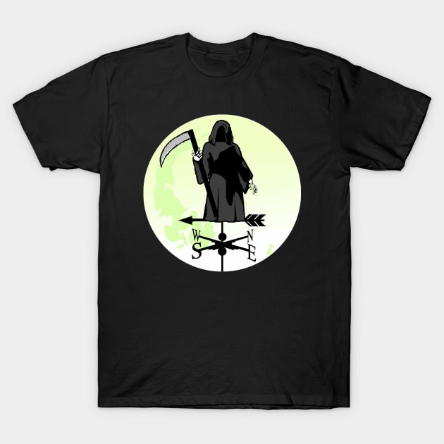 Grim Reaper Moon Weathervane T-Shirt by Nuletto